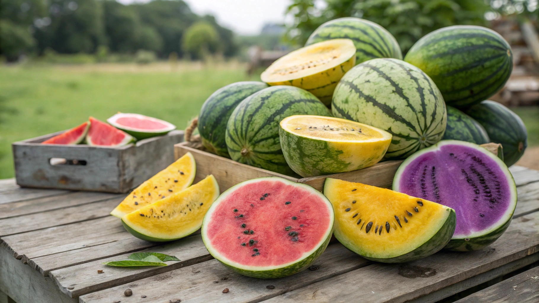 different types of watermelon