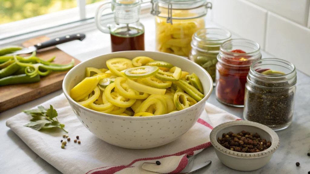 Pickled Banana Peppers recipe