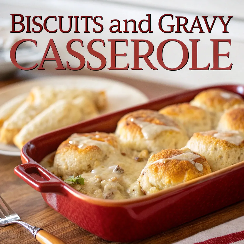 Biscuits and Gravy Casserole