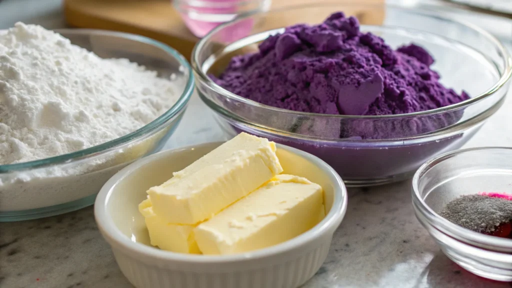 Essential Ingredients for Perfect Purple Frosting recipe