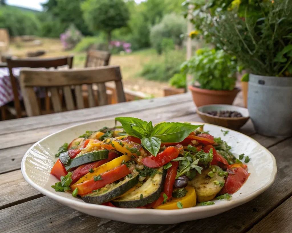 Serving Ratatouille Tips for Garnishing with Herbs