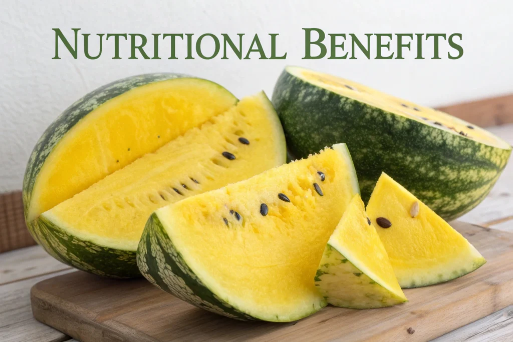 Nutritional Benefits of yellow watermelon and Health Properties