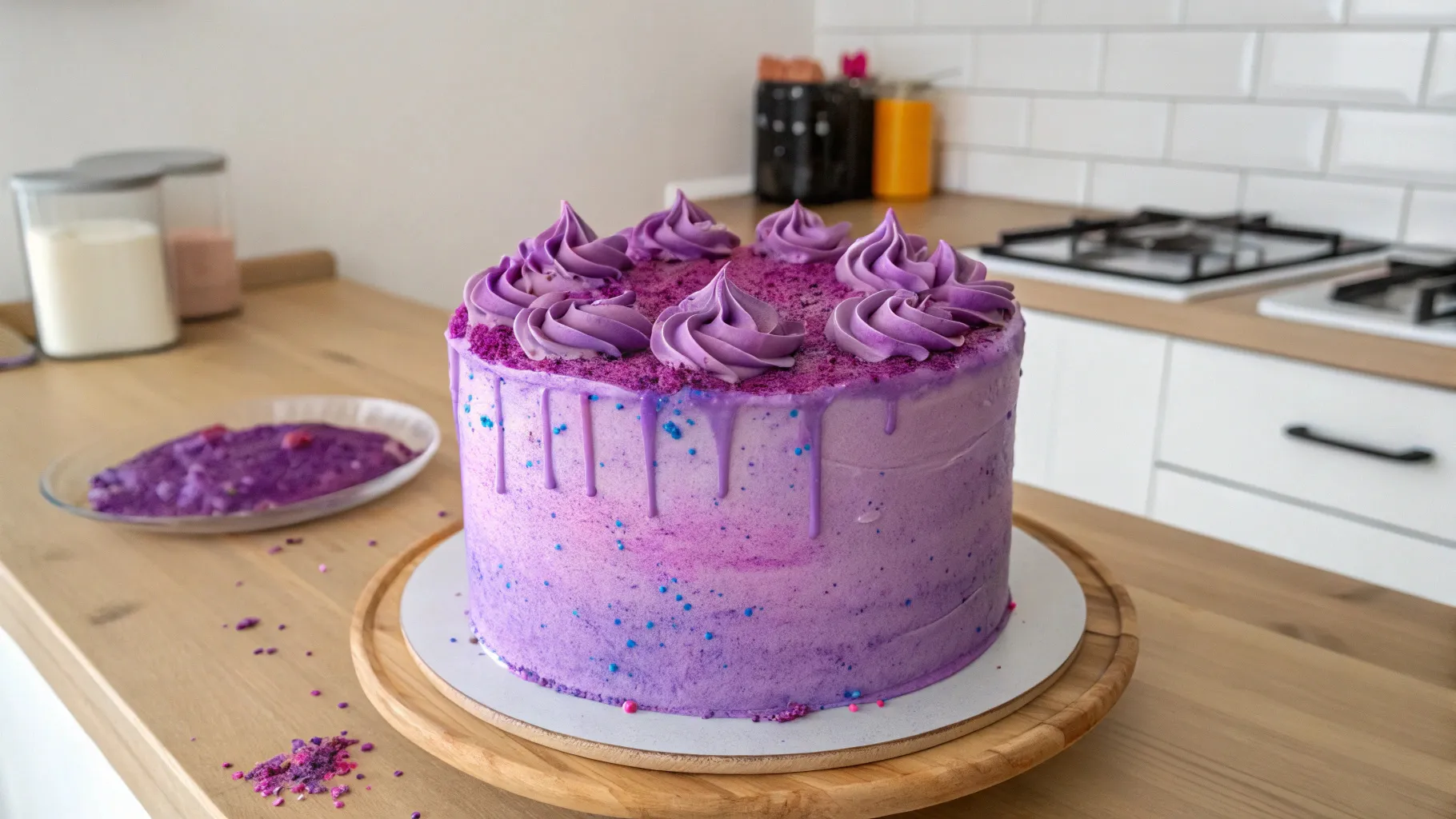 how to make purple frosting