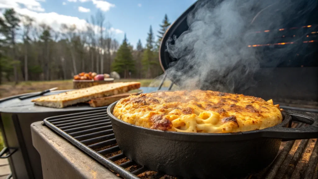 smoked mac and cheese on Pellet Grill