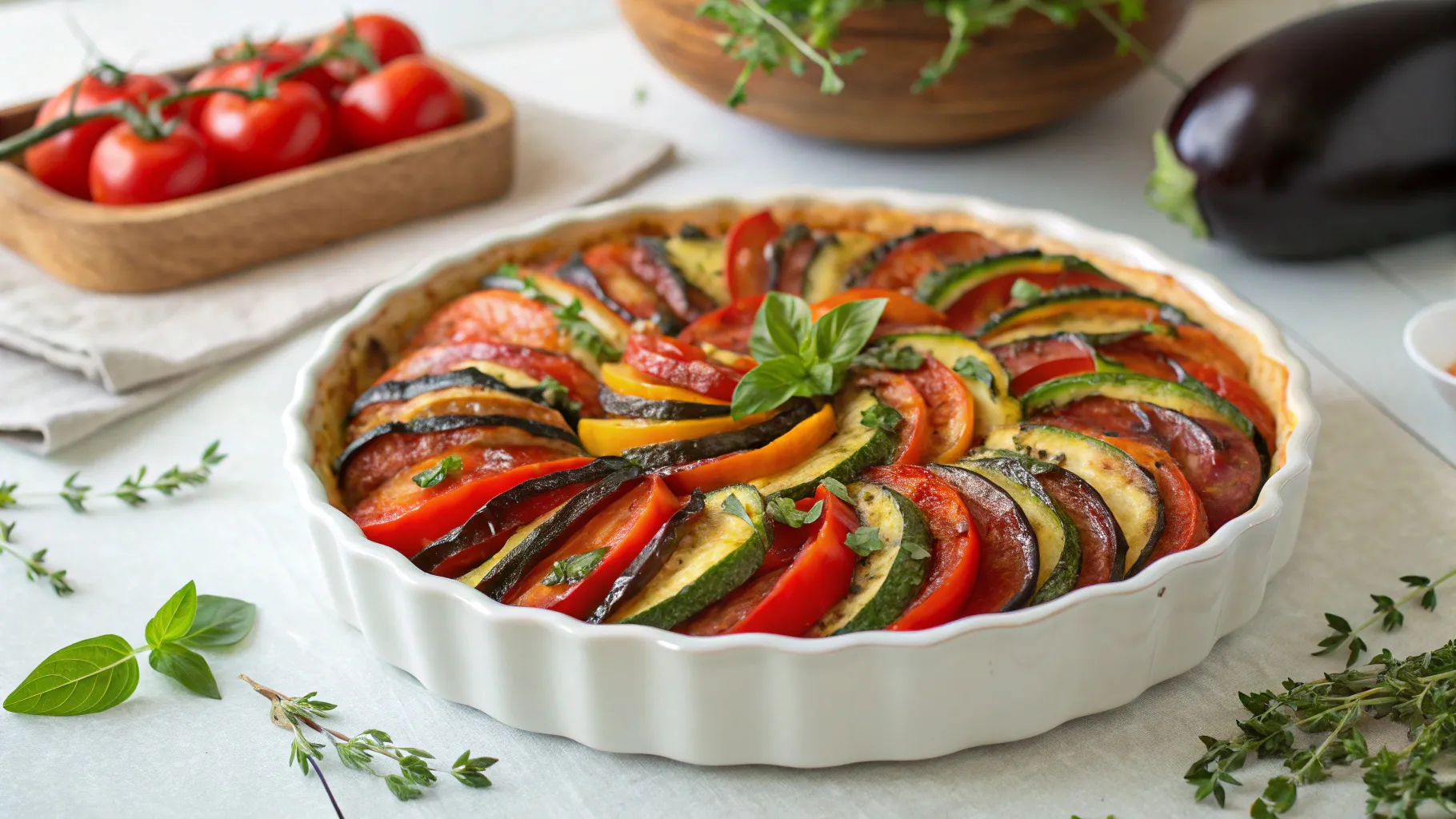 what herb is on top of ratatouille