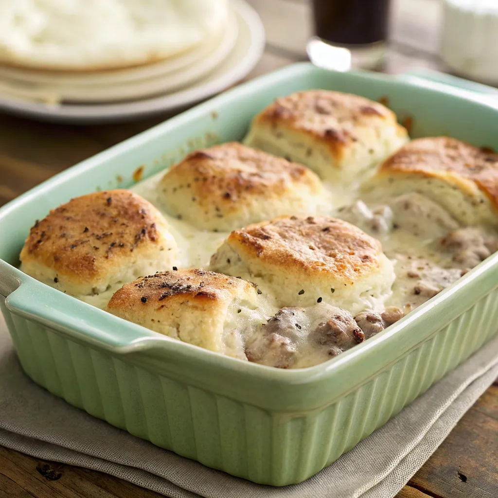 Biscuits and Gravy Casserole