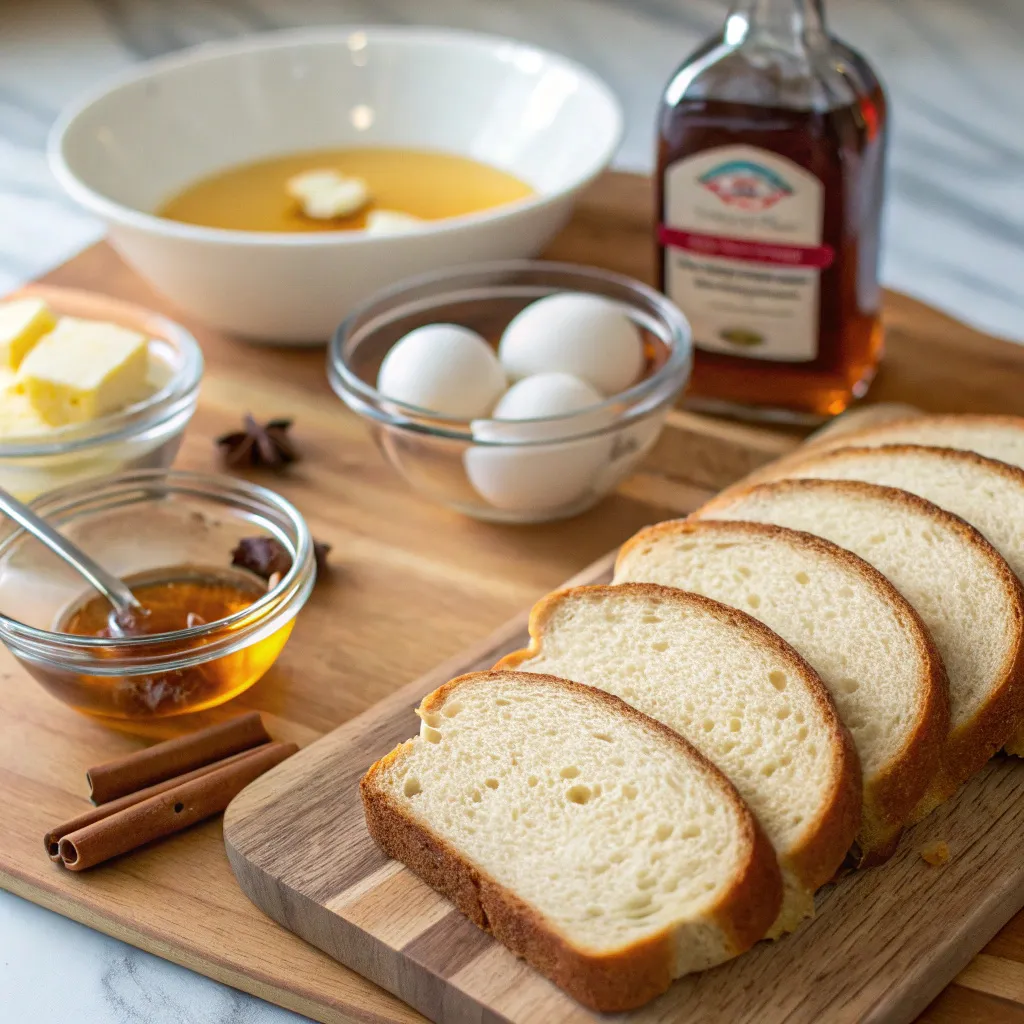 Ingredients for French Toast Casserole