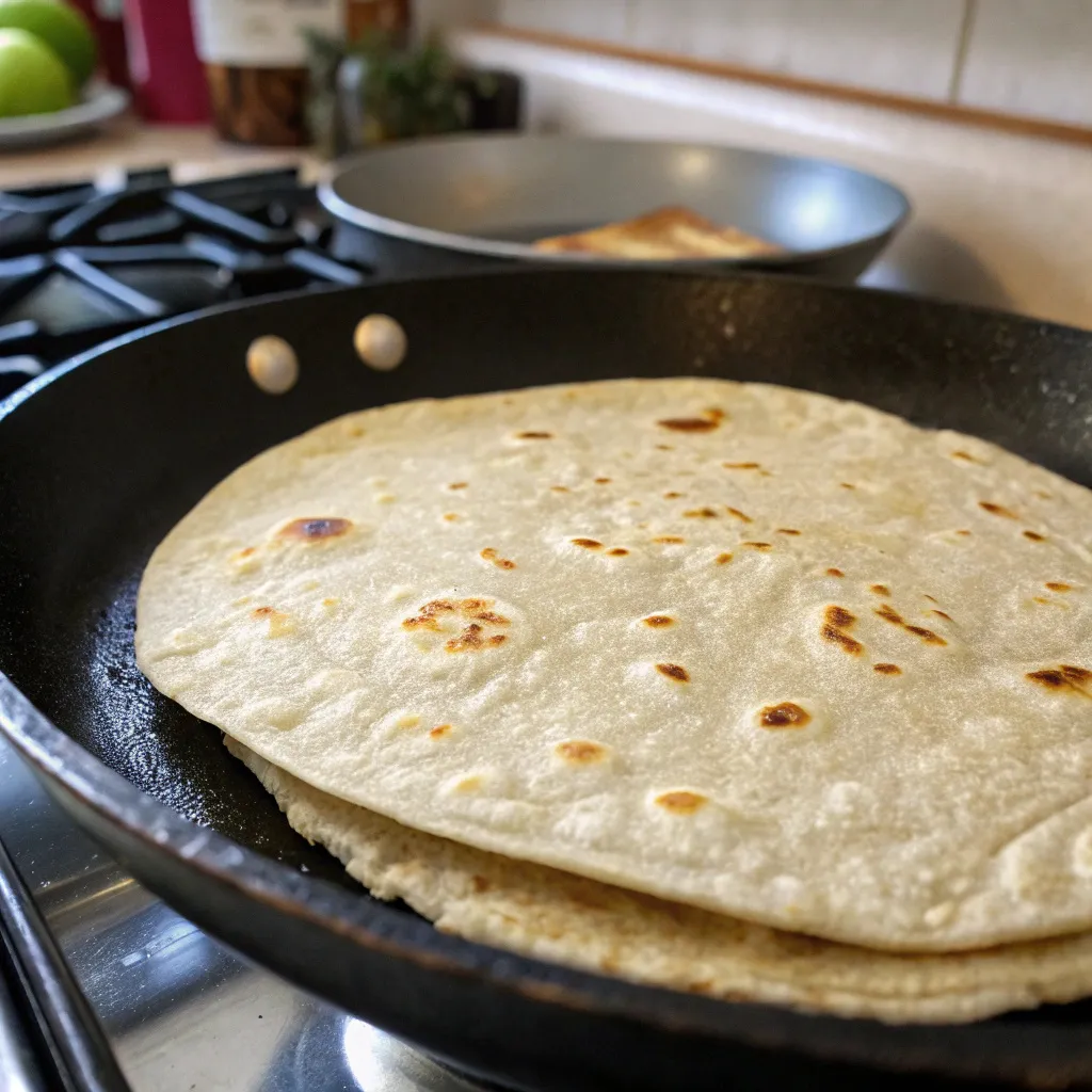 Step-by-Step Instructions for Easy Breakfast Burritos : Warm the tortilla