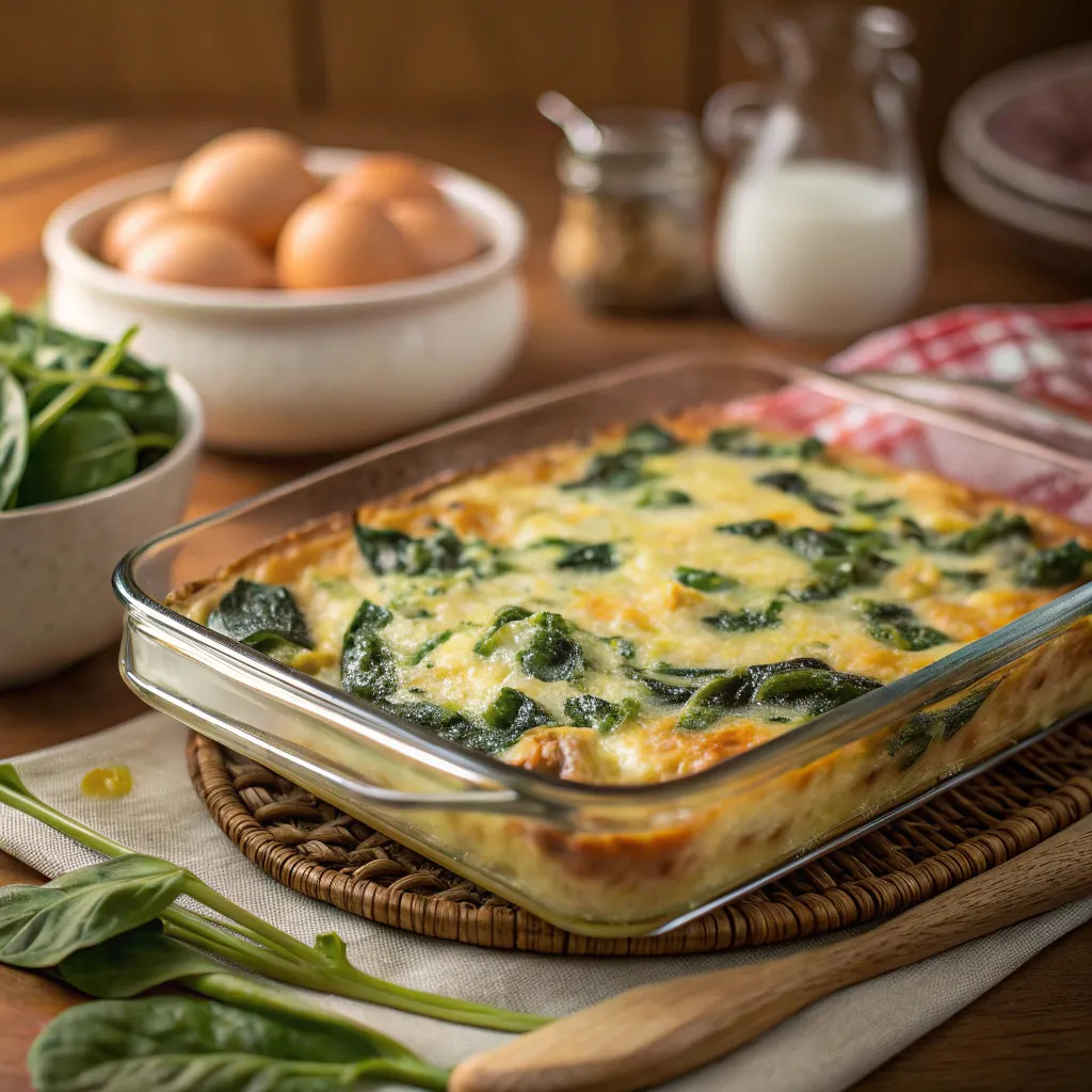 spinach and egg casserole