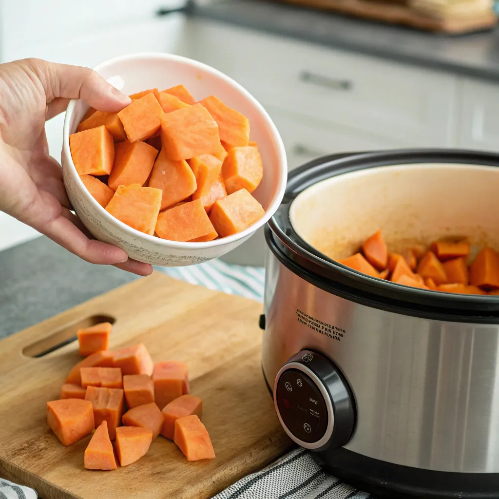 Step-by-Step Instructions for Slow Cooker Soup : Add to Slow Cooker