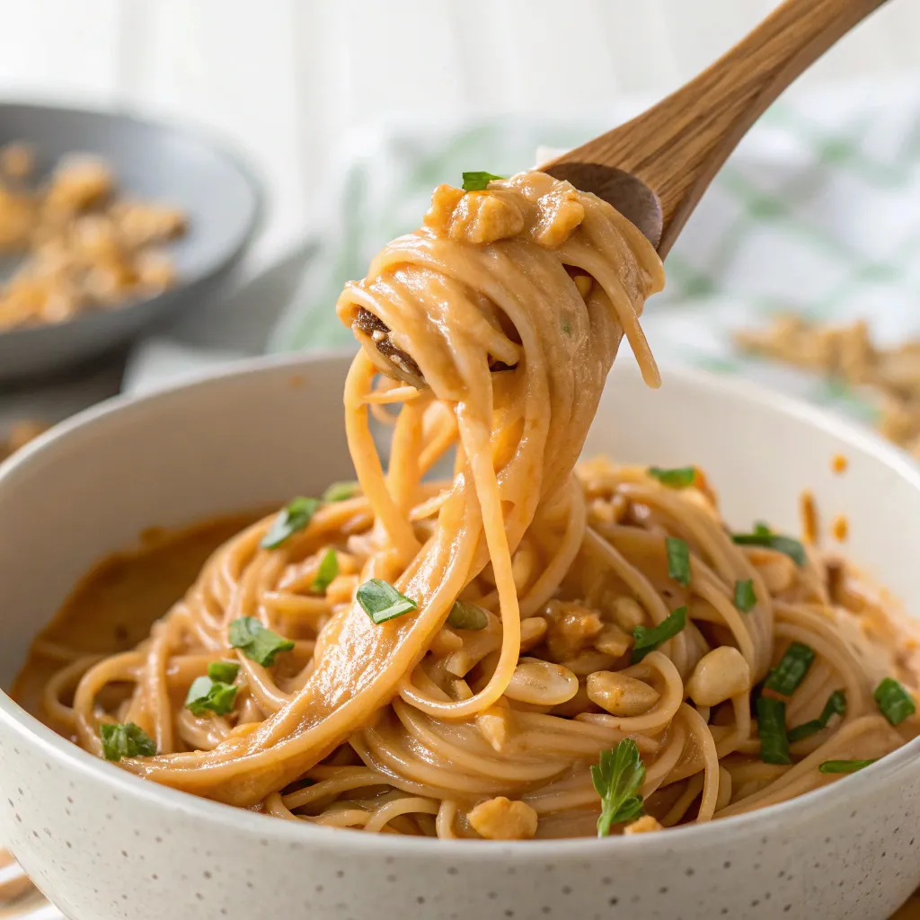 Crock Pot Thai Peanut Noodles guide : Stir and Serve