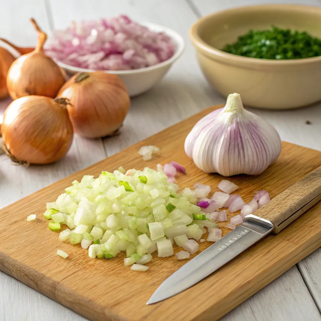 Instructions for Simple Vegetarian Slow-Cooked Beans : Prepare Ingredients