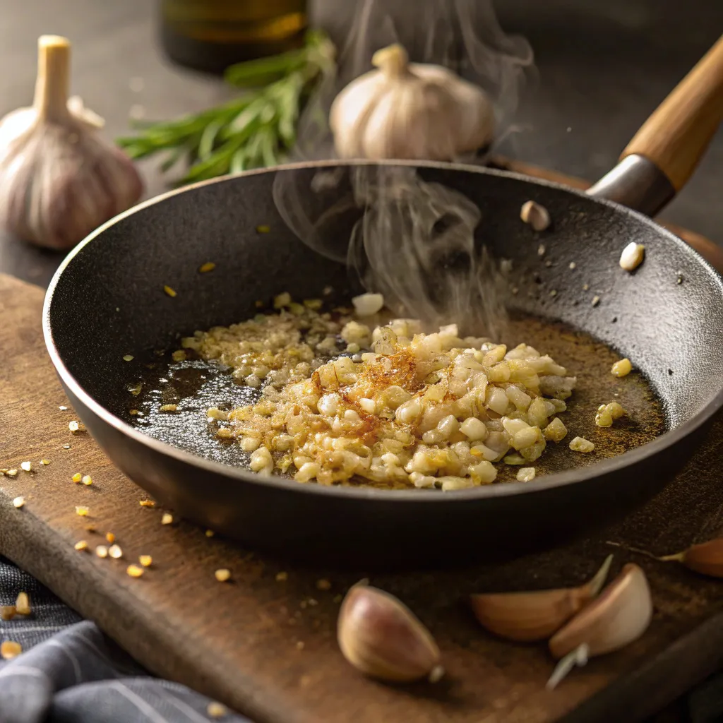 Sauté garlic