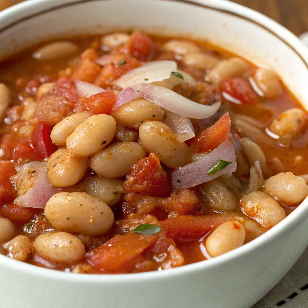 Simple Vegetarian Slow-Cooked Beans