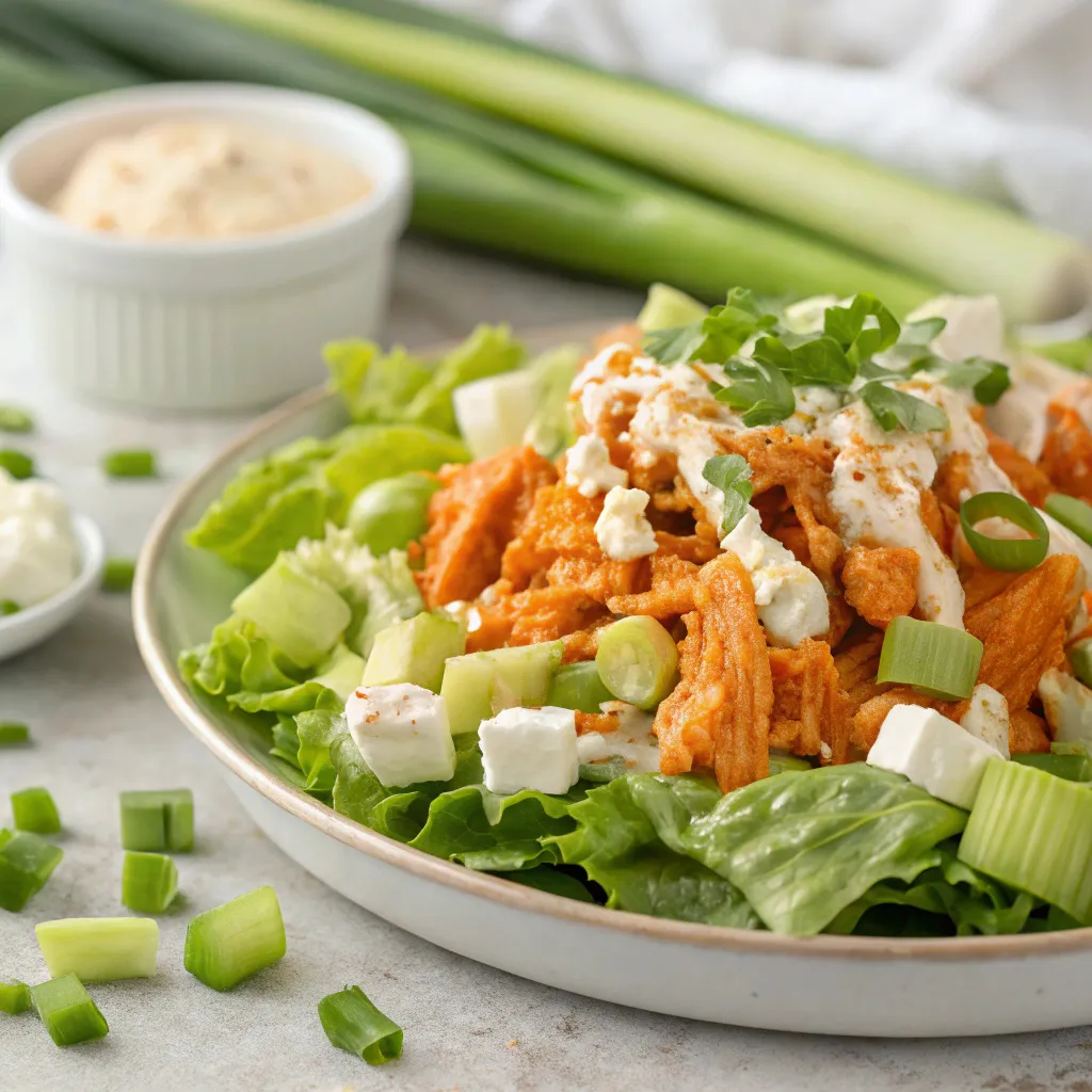 Slow-Cooker Buffalo Chicken Salad instructions : Serve and Enjoy