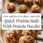 Quick protein balls made with natural ingredients for a healthy snack